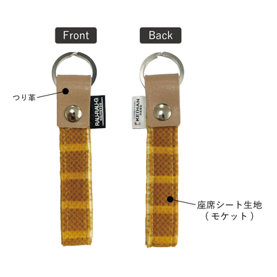 京阪電車 モケットキーホルダー