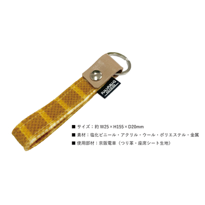 京阪電車 モケットキーホルダー