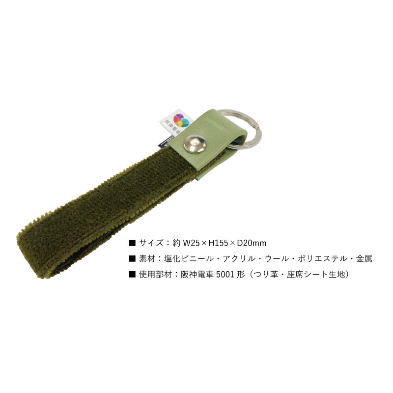 阪神電車5001形 モケットキーホルダー