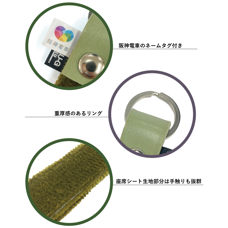 阪神電車5001形 モケットキーホルダー